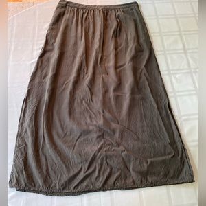Boden maxi length olive green skirt in US size 8